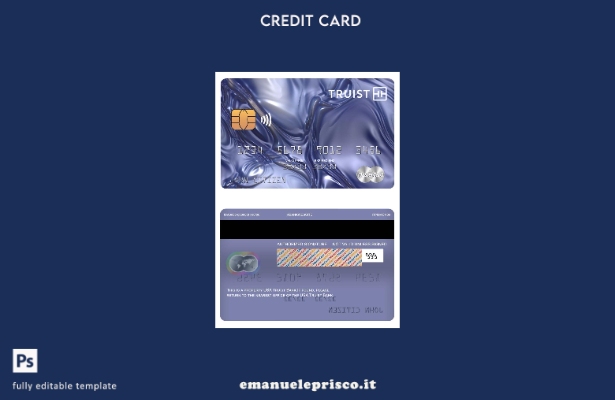 modello mastercard USA Truist Bank in stile verificato